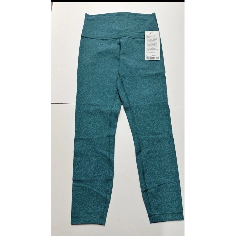 Lululemon Wunder Train HR Leggings 25'' Women's Size 8 Blaze Maldives Green
